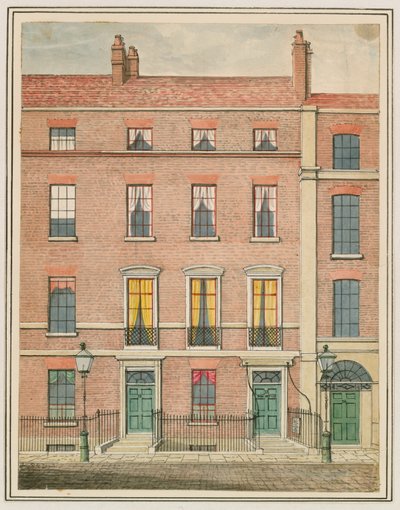 Miss Kellys Theatre (Royalty Theatre), Dean Street, Soho, Londýn (wc na papíře) od English School