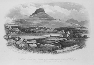 Moel Gest, neboli přírodní památník vévody z Wellingtonu, mezi Tremadocem a Cricciethem od English School