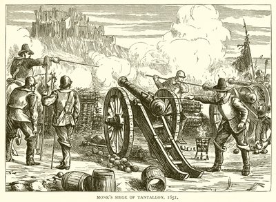 Monks Siege of Tantallon, 1651 od English School
