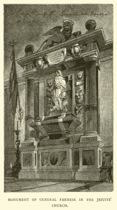 Památník generála Farnese v jezuitském kostele od English School