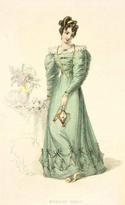 Morning Dress, módní deska z Ackermanns Repository of Arts od English School