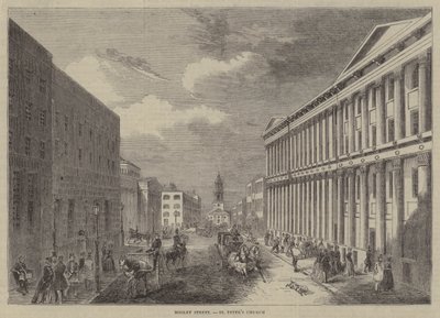 Mosley Street, kostel svatého Petra od English School