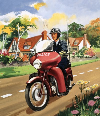 Motocyklová policie od English School