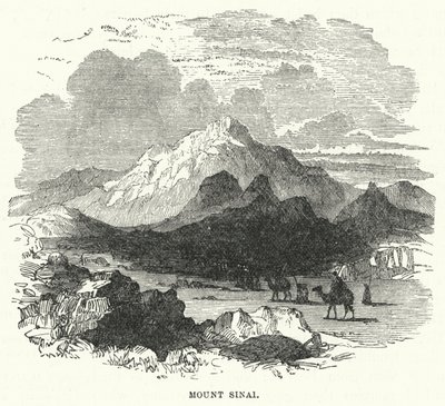 Mount Sinai (rytina) od English School
