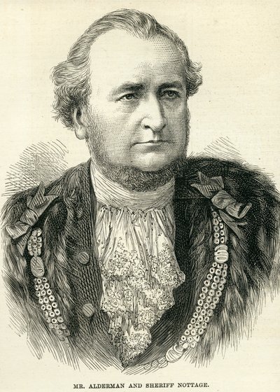Pan Alderman a šerif Nottage z The Illustrated London News, 10. listopadu 1877 od English School