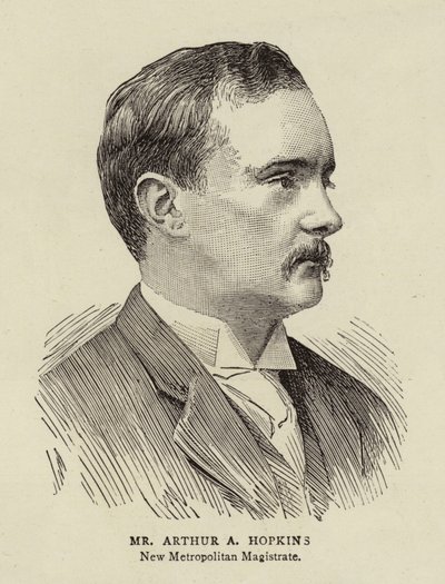 Pan Arthur A Hopkins (rytina) od English School