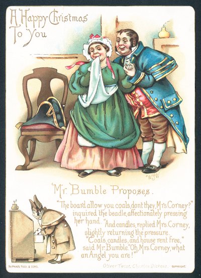 Pan Bumble a paní Corneyová, vánoční přání od English School