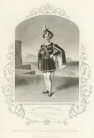 Pan Canock jako Iago, Othello, dějství II, scéna I od English School