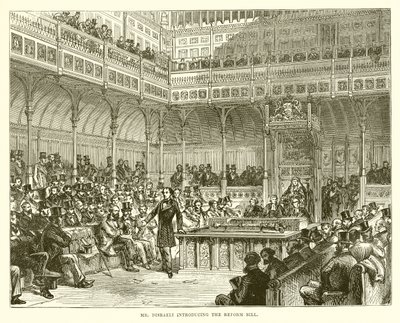 Pan Disraeli představuje reformní zákon od English School