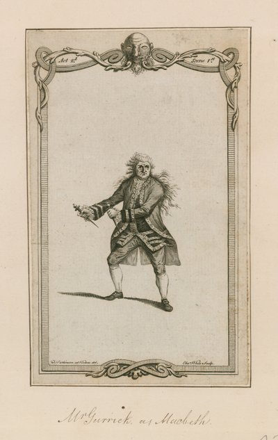 Pan Garrick jako Macbeth od English School