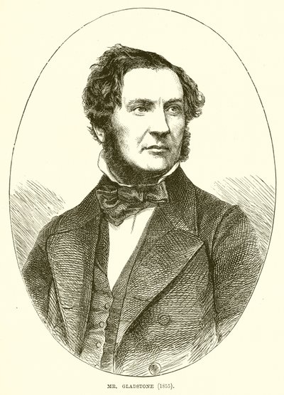 pan Gladstone (1855) od English School