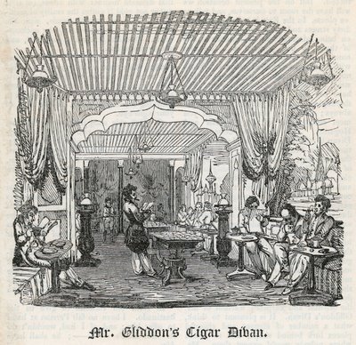 Mr Gliddons Cigar Divan, King Street, Covent Garden od English School