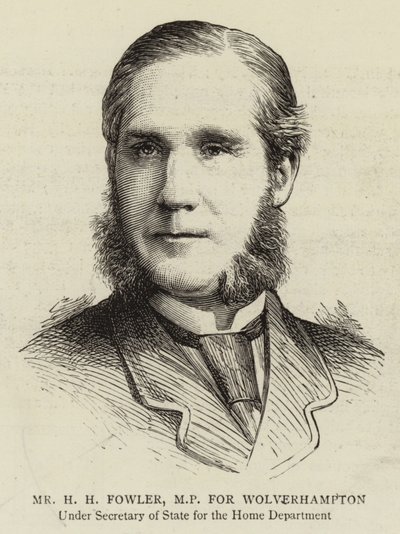 Pan H. H. Fowler, poslanec za Wolverhampton (rytina) od English School