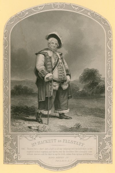 Pan Hackett jako Falstaff od English School