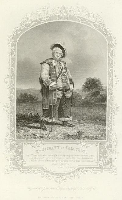 Pan Hackett jako Falstaff, král Jindřich IV, část I od English School