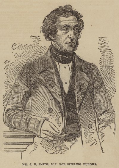 Pan J B Smith, poslanec za Stirling Burghs (rytina) od English School