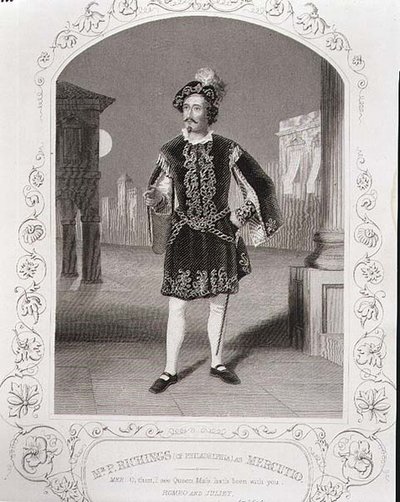 Pan P. Ritchings (z Philadelphie) jako Mercutio, dějství I Scéna 4 z 