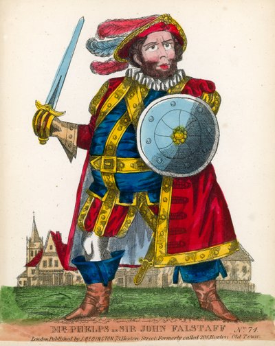 Pan Phelps jako sir John Falstaff od English School