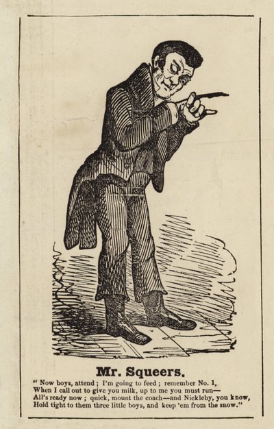 Pan Squeers od Nicholase Nicklebyho od English School