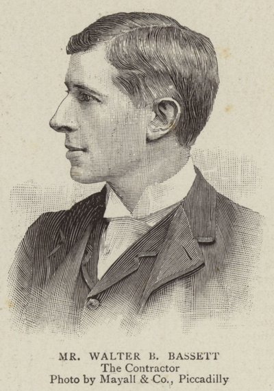 Pan Walter B Bassett (rytina) od English School