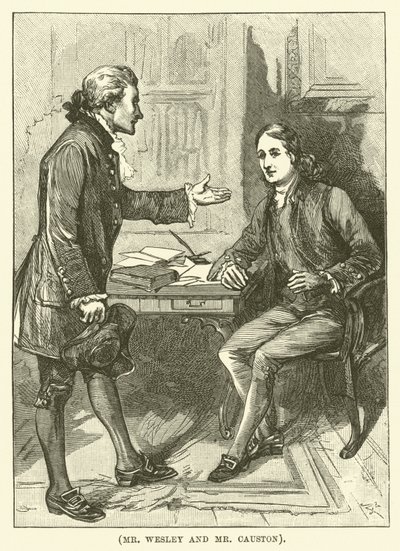 Pan Wesley a pan Causton (rytina) od English School