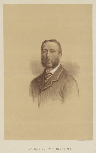 Pan William W B Beach, MP (litho) od English School