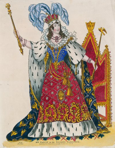 Paní Faucit jako císařovna Alžběta od English School