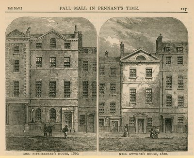 Paní Fitzherberts House a Nell Gwynnes House, 1820 od English School