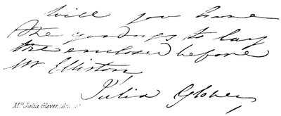 Paní Julia Glover, (herečka) od English School