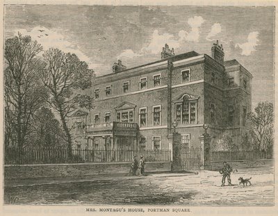 Paní Montagu House, Portman Square, Londýn od English School