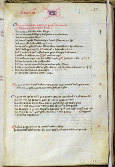 Ms.25511 fol.36r Inventář děkana Lyseuxs, Katedrála St. Pauls, 1440 od English School