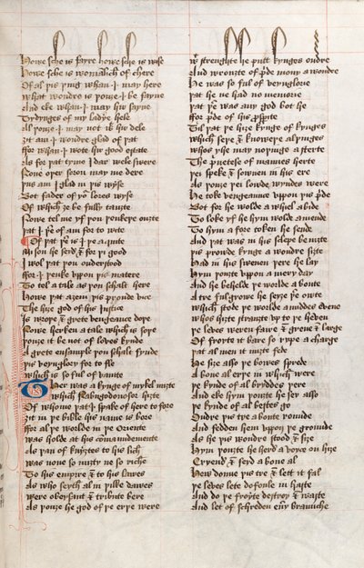 Ms326 f25r, Confessio Amantis od Johna Gowera (pero a inkoust na pergamenu) od English School