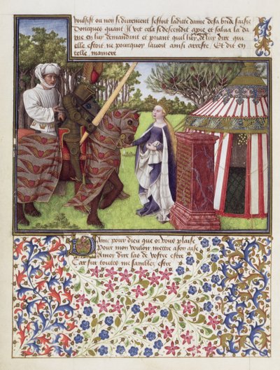 Paní 2597 Srdce a touha s nadějí v jeho domě, faksimilní vydání Livre du Coeur dAmours Espris od Rene dAnjou od English School