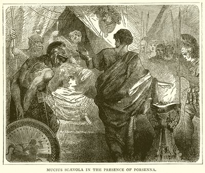 Mucius Scaevola v přítomnosti Porsenny od English School