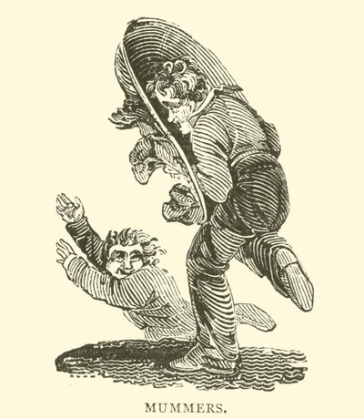 Mummers (dřevořez) od English School