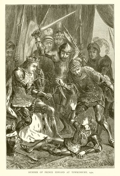 Vražda prince Edwarda v Tewkesbury, 1471 od English School