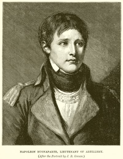 Napoleon Buonaparte, poručík dělostřelectva od English School
