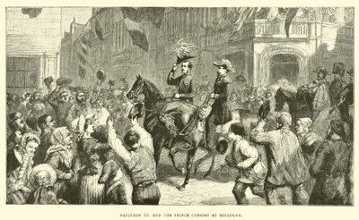 Napoleon III a Prince Consort v Boulogne od English School