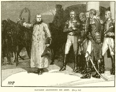 Napoleon opouští svou armádu od English School