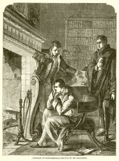 Napoleon ve Fontainebleau, před jeho abdikací od English School