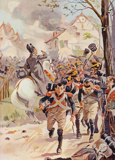 Napoleon v bitvě u Lützenu od English School