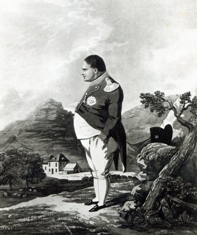 Napoleon na ostrově Svatá Helena, 1820 od English School