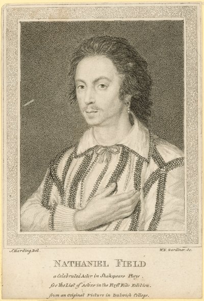 Nathaniel Field, slavný herec v Shakespearových hrách od English School