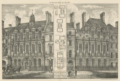 Národní nemocnice pro deformované, Great Portland Street a Bolsover Street od English School