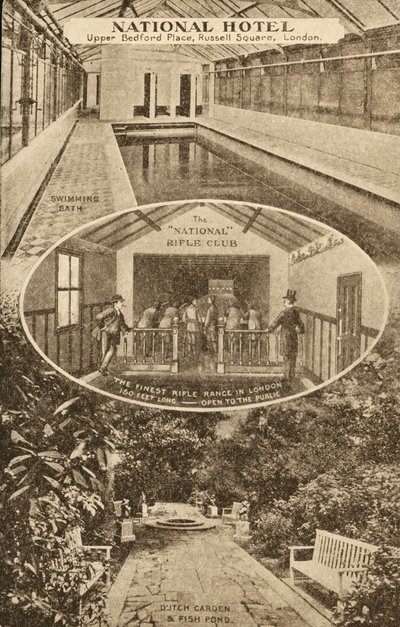National Hotel, Upper Bedford Place, Russell Square, Londýn od English School