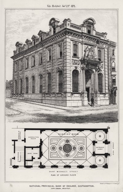 National Provincial Bank of England, Southampton (rytina) od English School