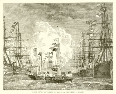 Naval Review v Spithead na počest sultána Turecka od English School