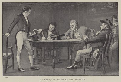 Ned je vyslýchán soudci (litho) od English School