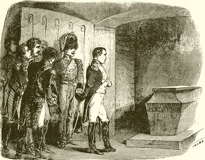 Napoleon u hrobu Fridricha Velikého od English School