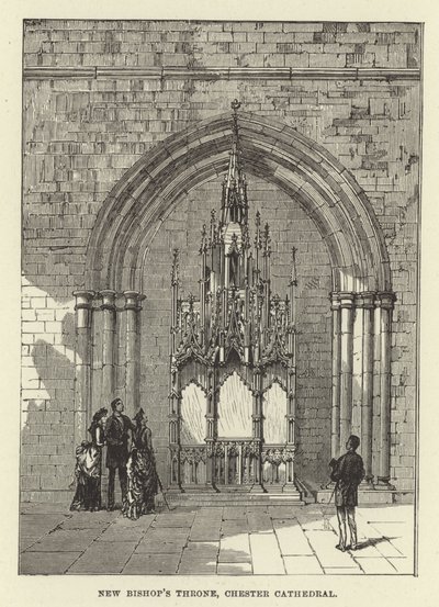 New Bishops Throne, Chester Cathedral od English School
